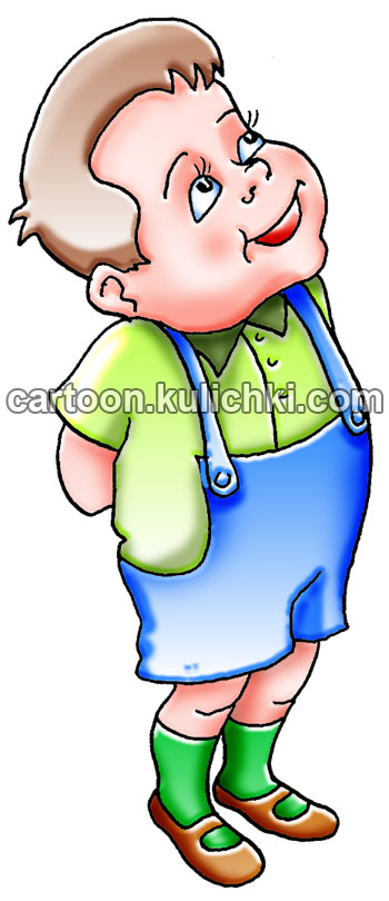 Карикатура о мальчике. Иллюстрации к книге Константина Монастырского «Нарушения углеводного обмена»