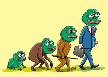 Карикатура про от обезьяны до человека. Мем про теорию Дарвина. Человек произошел от обезьяны.
